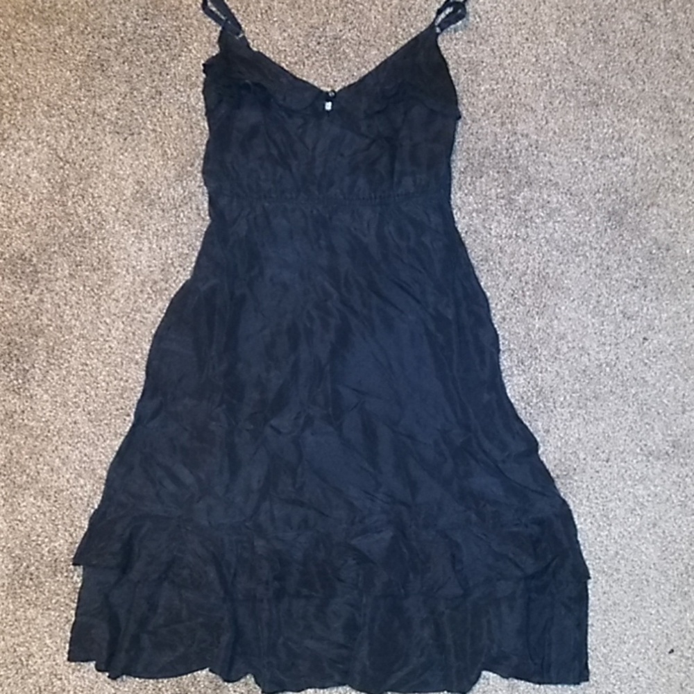 Kimchi Blue Worn Once Black Silk Dress